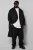 STHUGE 852519 Clásico Abrigo de lana Negro - Chaquetas - Chaquetas Tallas Grandes 2XL-8XL