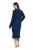 Ulla Popken 852526 Camisón con cuello camisero Azul marino - Camisones - 