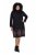 Ulla Popken 852597 Vestido de punto estampado con cuello alto Negro - Vestidos de punto - 