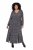 Ulla Popken 852606 Vestido largo estampado Negro - Vestidos maxi - Vestidos largos en tallas grandes