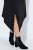 Ulla Popken 852636 Vestido cruzado Negro - Vestidos de punto jersey - 