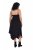 Ulla Popken 852636 Vestido cruzado Negro - Vestidos de punto jersey - 