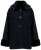 Ulla Popken 852644 Chaqueta capa con ribete de pelo sintético Negro - Ponchos y capas - 