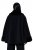 Ulla Popken 852644 Chaqueta capa con ribete de pelo sintético Negro - Ponchos y capas - 