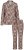 Ulla Popken 852649 Pijama con estampado y cuello camisero Marrón - Pijamas/ropa de estar en casa - 