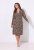 Ulla Popken 852653 Camisón estampado con cuello camisero Marrón - Camisones - 