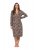 Ulla Popken 852653 Camisón estampado con cuello camisero Marrón - Camisones - 