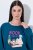 Ulla Popken 852710 Jersey de estar en casa de manga larga Petróleo - Pijamas/ropa de estar en casa - 
