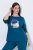 Ulla Popken 852710 Jersey de estar en casa de manga larga Petróleo - Pijamas/ropa de estar en casa - 
