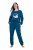 Ulla Popken 852725 Pantalón de estar en casa Petróleo - Pijamas/ropa de estar en casa - 