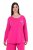 Ulla Popken 852747 Parte de arriba de pijama de manga larga Rosa - Pijamas/ropa de estar en casa - 