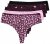 Ulla Popken 852758 Tangas con estampado pack de 5 Ciruela - Bragas - 
