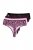 Ulla Popken 852758 Tangas con estampado pack de 5 Ciruela - Bragas - 