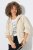 Ulla Popken 852802 Chaqueta de pana Blanco roto - Chaquetas - Chaquetas para mujer en tallas grandes