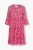 Ulla Popken 852841 Vestido de flores con volantes Magenta - Vestidos midi - Vestidos midi de talla grande