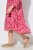 Ulla Popken 852841 Vestido de flores con volantes Magenta - Vestidos midi - Vestidos midi de talla grande