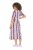 Ulla Popken 852854 Vestido midi de rayas Marrón - Vestidos midi - Vestidos midi de talla grande