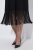 Ulla Popken 852937 Vestido de jersey Negro - Vestidos de punto jersey - 