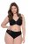 Ulla Popken 853040 Bóxer con encaje Negro - Bragas - 
