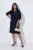 Ulla Popken 853077 Vestido de punto de manga larga Azul marino - Vestidos de punto - 