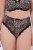 Ulla Popken 853106 Tangas con estampado animal Negro - Bragas - 