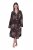Ulla Popken 853204 Albornoz de flores Marrón - Batas & albornoces - 