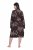 Ulla Popken 853204 Albornoz de flores Marrón - Batas & albornoces - 