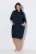 Ulla Popken 853353 Vestido de estar en casa con capucha Azul marino - Pijamas/ropa de estar en casa - 
