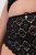 Ulla Popken 853495 Bragas de flores pack de 3 Negro - Bragas - 
