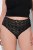 Ulla Popken 853495 Bragas de flores pack de 3 Negro - Bragas - 