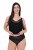 Ulla Popken 853495 Bragas de flores pack de 3 Negro - Bragas - 