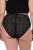 Ulla Popken 853495 Bragas de flores pack de 3 Negro - Bragas - 
