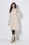 Ulla Popken 853504 Vestido de punto de manga larga con cuello alto Blanco roto - Vestidos de punto - 