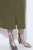 Ulla Popken 853510 Vestido midi con bolsillos Caqui - Vestidos midi - Vestidos midi de talla grande