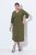Ulla Popken 853510 Vestido midi con bolsillos Caqui - Vestidos midi - Vestidos midi de talla grande