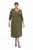 Ulla Popken 853510 Vestido midi con bolsillos Caqui - Vestidos midi - Vestidos midi de talla grande