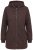 Ulla Popken 853577 Chaqueta de forro polar de punto con capucha y estampado Marrón caoba - Ropa de lana - 