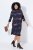 Ulla Popken 853590 Vestido de jersey estampado con manga 3/4 Azul marino - Vestidos - Vestidos para todas las tallas
