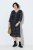 Ulla Popken 853620 Vestido midi con estampado animal y manga 3/4 Negro - Vestidos midi - Vestidos midi de talla grande