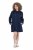 Ulla Popken 853652 Vestido de terciopelo con capucha Azul marino - Vestidos de noche - Vestidos de fiesta de gran talla