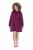 Ulla Popken 853652 Vestido de felpa de manga larga con capucha Rojo baya - Vestidos - Vestidos para todas las tallas