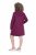 Ulla Popken 853652 Vestido de felpa de manga larga con capucha Rojo baya - Vestidos - Vestidos para todas las tallas
