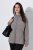 Ulla Popken 853668 Chaqueta polar con cuello alto Gris - Ropa de lana - 