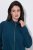 Ulla Popken 853668 Chaqueta polar con cuello alto Petróleo - Ropa de lana - 
