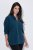 Ulla Popken 853668 Chaqueta polar con cuello alto Petróleo - Ropa de lana - 