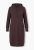 Ulla Popken 853669 Vestido de punto de manga larga con capucha Marrón caoba - Vestidos de punto - 