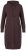 Ulla Popken 853669 Vestido de punto de manga larga con capucha Marrón caoba - Vestidos de punto - 