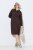 Ulla Popken 853669 Vestido de punto de manga larga con capucha Marrón caoba - Vestidos de punto - 