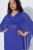 Ulla Popken 853675 Vestido de gasa con manga 3/4 Azul - Vestidos de noche - Vestidos de fiesta de gran talla