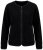 Ulla Popken 853685 Chaqueta corta de borreguito con ribetes efecto piel Negro - Chaquetas - Chaquetas para mujer en tallas grandes